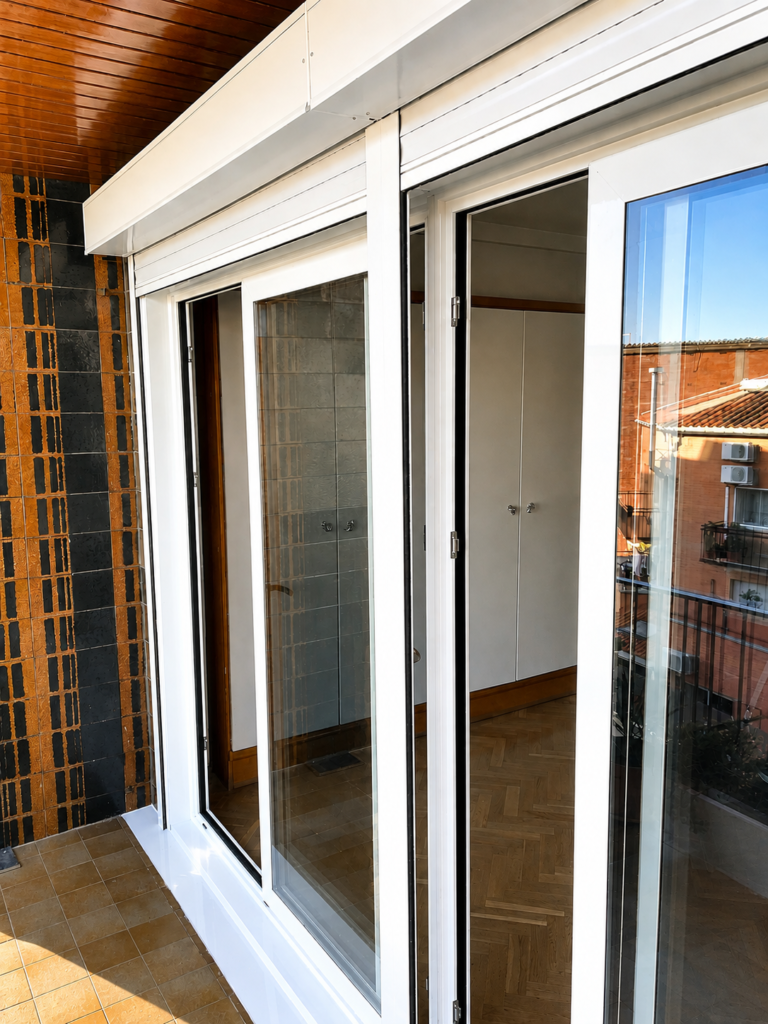 Cerramiento de balcón de aluminio instalado por Muraluminis