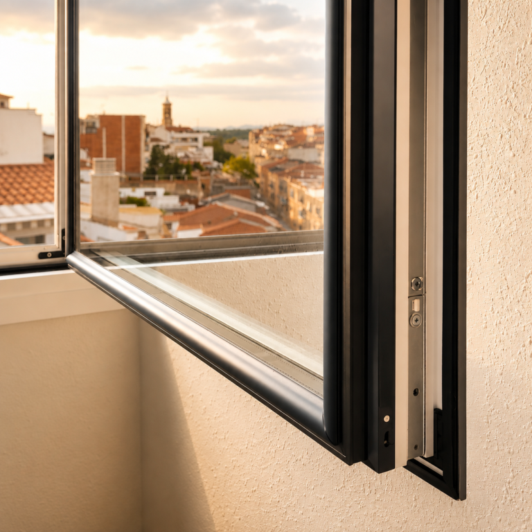 Soluciones en aluminio y PVC en el Vallès: ventana instalada en una vivienda luminosa